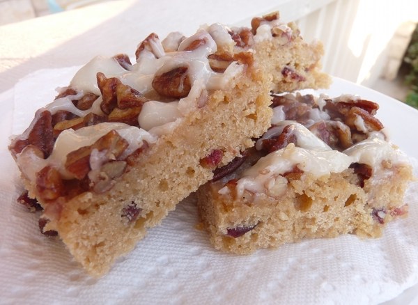 Cranberry Pecan Maple Bars
