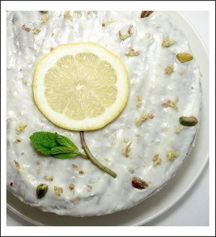 Lemon Spice Cake with Ginger Vanilla Frosting