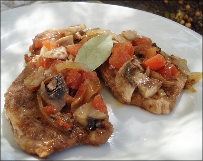 marinated pork chops